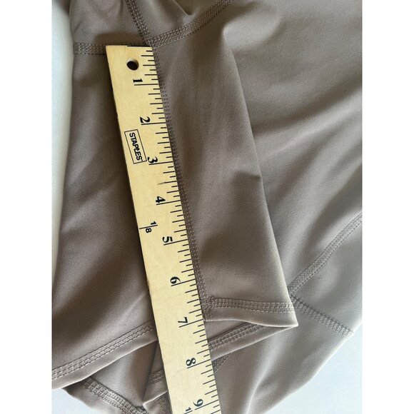 Jessica Simpson Active Womens High-Waisted Biker Shorts With Pockets XL Tan - Picture 7 of 10